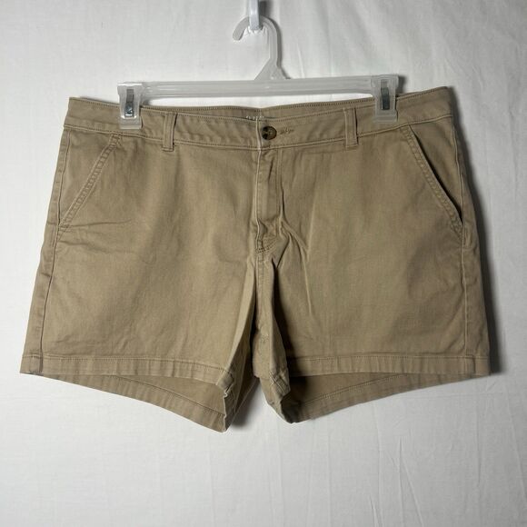 Lot Of 2- Old Navy 4’ Size 16 Twill Shorts Blue & Tan Casual Vacation Comfort - Picture 5 of 7